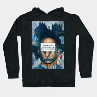 Basquiat Vintage Surreal Social Media Art Hoodie